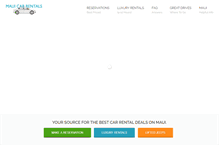 Tablet Screenshot of mauicar-rentals.com